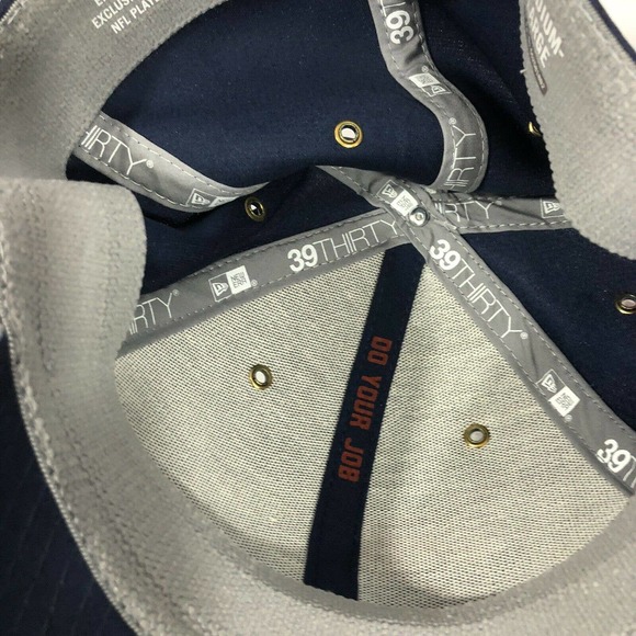 Patriots New Era 39Thirty Blue Gray Flex Fit Hat - Picture 11 of 11